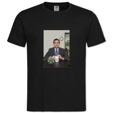 Футболка с принтом Офис Майкл Скотт - 2XL черная