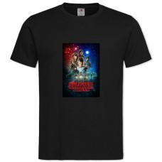 TStranger Things Print -shirt with Print Stranger Things Print - 2XL black