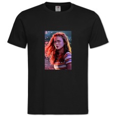 TStranger Things Max Mayfield -shirt with Print Stranger Things Max Mayfield - 2XL black