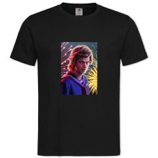 TStranger Things Steve Harrington -shirt with Print Stranger Things Steve Harrington - 2XL black