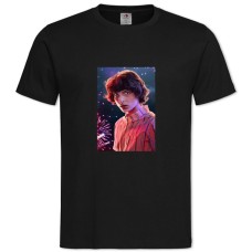 TStranger Things Mike Wheeler -shirt with Print Stranger Things Mike Wheeler - 2XL black