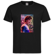 TStranger Things Will Byers -shirt with Print Stranger Things Will Byers - 2XL black