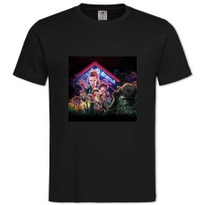 TStranger Things Heroes Print -shirt with Print Stranger Things Heroes Print - 2XL black