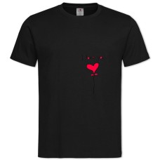 TValentine's Day I Love You Heart -shirt with Print Valentine's Day I Love You Heart - 2XL black