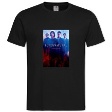 TSupernatural Main Theme -shirt with Print Supernatural Main Theme - 2XL black