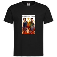 TSupernatural Winchester Brothers -shirt with Print Supernatural Winchester Brothers - 2XL black