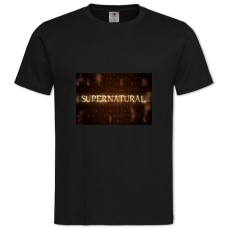 TSupernatural Logo -shirt with Print Supernatural Logo - 2XL black