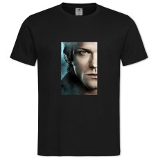TSupernatural Sam Winchester Print -shirt with Print Supernatural Sam Winchester Print - 2XL black