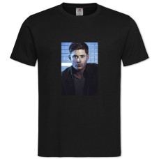 TSupernatural Dean Wincester Hero Print -shirt with Print Supernatural Dean Wincester Hero Print - 2XL black