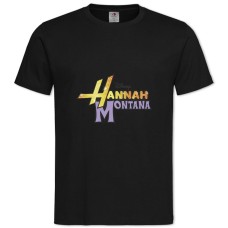 Футболка с принтом Ханна Монтана Логотип - 2XL черная
