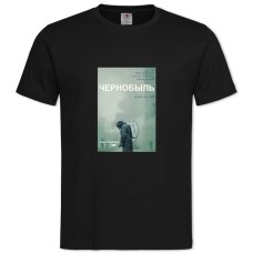 Футболка с принтом Чернобыль Принт - 2XL черная