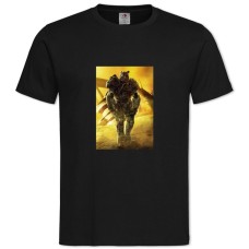 Футболка с принтом Фоллаут Создание - 2XL черная
