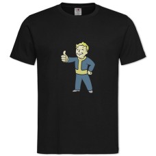 Футболка с принтом Фоллаут Окей Мужчина - 2XL черная