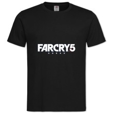 Футболка с принтом Фар Край 5 Логотип - 2XL черная