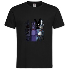Футболка с принтом Пять Ночей У Фредди Игрушки - 2XL черная