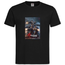 Футболка с принтом Джиарс Оф Вар Герои - 2XL черная