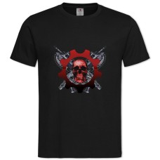 Футболка с принтом Джиарс Оф Вар Классный Логотип - 2XL черная