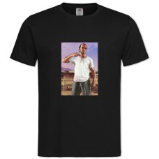 Футболка с принтом ГТА Тревор Герой - 2XL черная