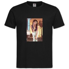 Футболка с принтом ГТА Героиня Девушка - 2XL черная