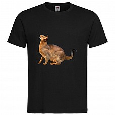 TAbissianian Cat -shirt with Print Abissianian Cat - 2XL black