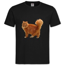 Футболка с принтом Рыжий Кот Принт - 2XL черная