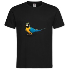 Футболка с принтом Паблу И Желтая Птица Сидят - 2XL черная