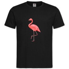TArt Of Flamingo -shirt with Print Art Of Flamingo - 2XL black
