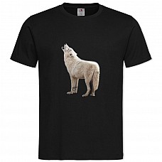 TWhite Wolf Howls -shirt with Print White Wolf Howls - 2XL black