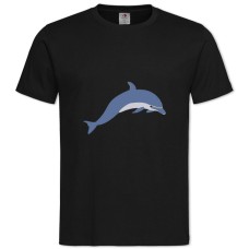 TCute Dolphin -shirt with Print Cute Dolphin - 2XL black