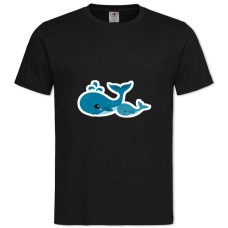 TSmall And Big Whale -shirt with Print Small And Big Whale - 2XL black