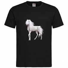TWhite Unicorn -shirt with Print White Unicorn - 2XL black