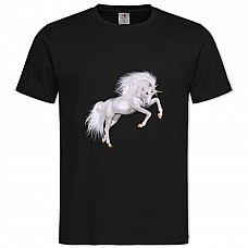 TWhite Unicorn Jumps -shirt with Print White Unicorn Jumps - 2XL black