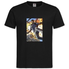 Футболка с принтом Джаст Кейс Взрыв Герой - 2XL черная