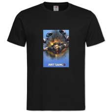 Футболка с принтом Джаст Кейс Герой Тематика - 2XL черная
