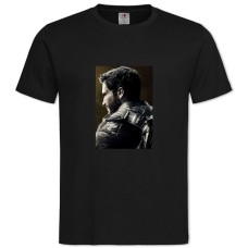 Футболка с принтом Джаст Кейс Главный Герой Тематический Принт - 2XL черная