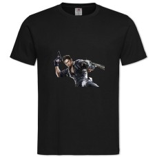 Футболка с принтом Джаст Кейс Прикольный Героический Принт - 2XL черная