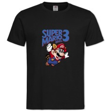 TSuper Mario Bros 3 -shirt with Print Super Mario Bros 3 - 2XL black