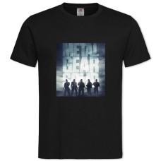Футболка с принтом Метал Джеар Герои - 2XL черная