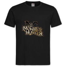 Футболка с принтом Монстер Хантер: Мир Логотип - 2XL черная