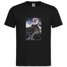 Футболка с принтом Пейдей Герой - 2XL черная