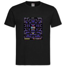 Футболка с принтом Пакман Лабиринт - 2XL черная