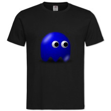 Футболка с принтом Пакман Синий Герой - 2XL черная