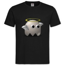 Футболка с принтом Пакман Ангел Герой - 2XL черная