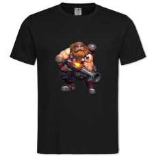 Футболка с принтом Паладины Барик Принт - 2XL черная