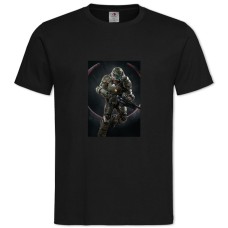 Футболка с принтом Квейк Принт - 2XL черная