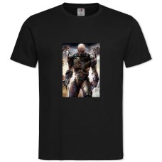 Футболка с принтом Квейк Героический Принт - 2XL черная