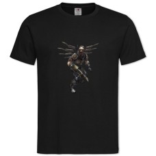 Футболка с принтом Квейк Принт Герой - 2XL черная