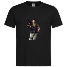 Футболка с принтом Обитель Зла Героиня Девушка - 2XL черная