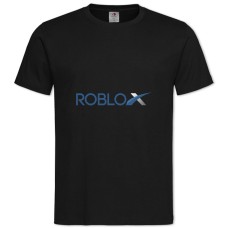 Футболка с принтом Роблокс Логотип Принт - 2XL черная