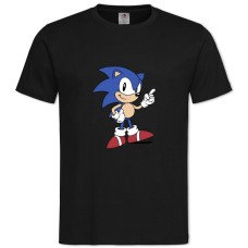 TSonic Main Hero -shirt with Print Sonic Main Hero - 2XL black